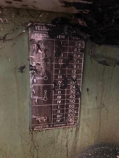 Used 1975 PENSOTTI SVF 1600 vertical lathe - manual VTL