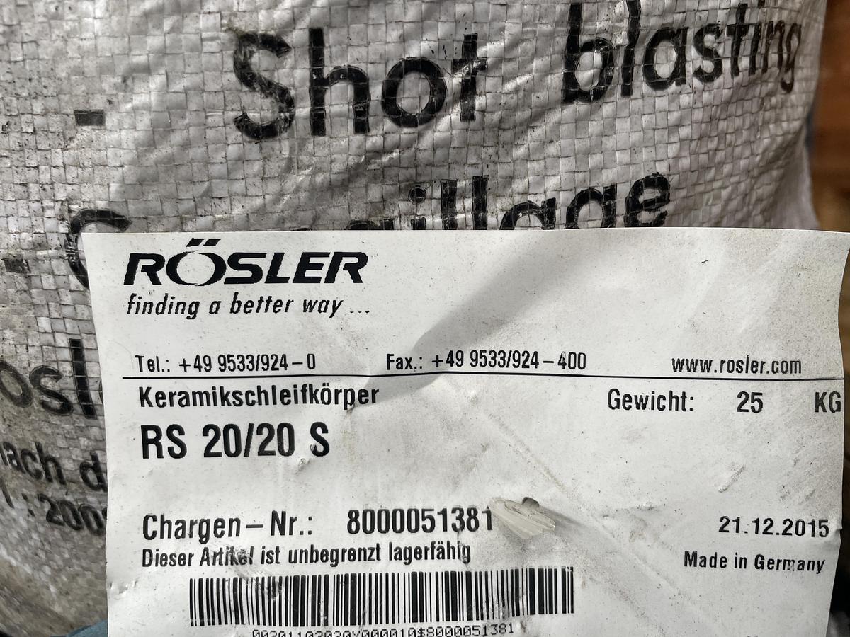 Used Media Rosler tribofinition, grenaillage