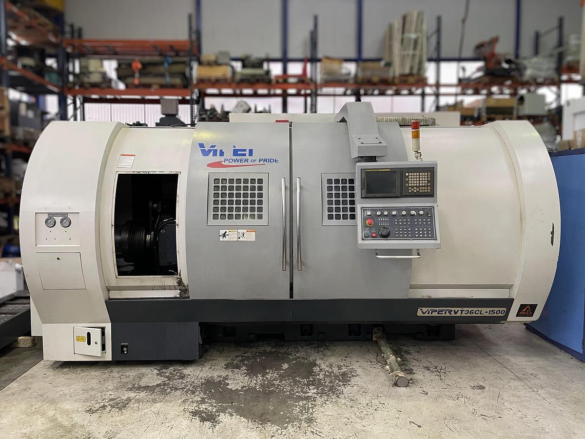 Used Alex Tech VT36CL-1500 Viper CNC lathe