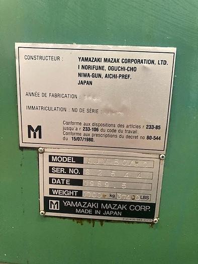 Used 1989 Mazak AJV-50/80 portal machining center