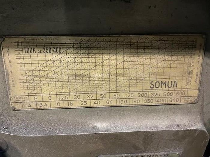 Used SOMUA manual lathe 4500 mm BC with gap