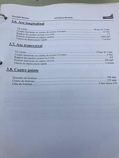 Used 2003 Cazeneuve Optimax 590 Num x 1800