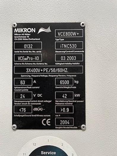 Used MIKRON VCE 800W Pro