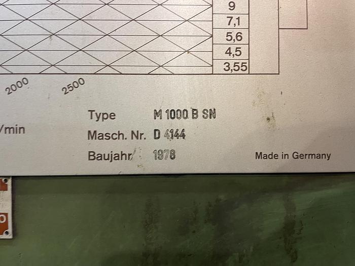 Used CNC lathe Wohlenberg 1000 x 10 000 mm