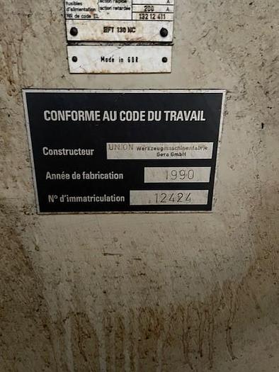 Used Aléseuse à table croisée marque UNION WMW type BFT 130NC