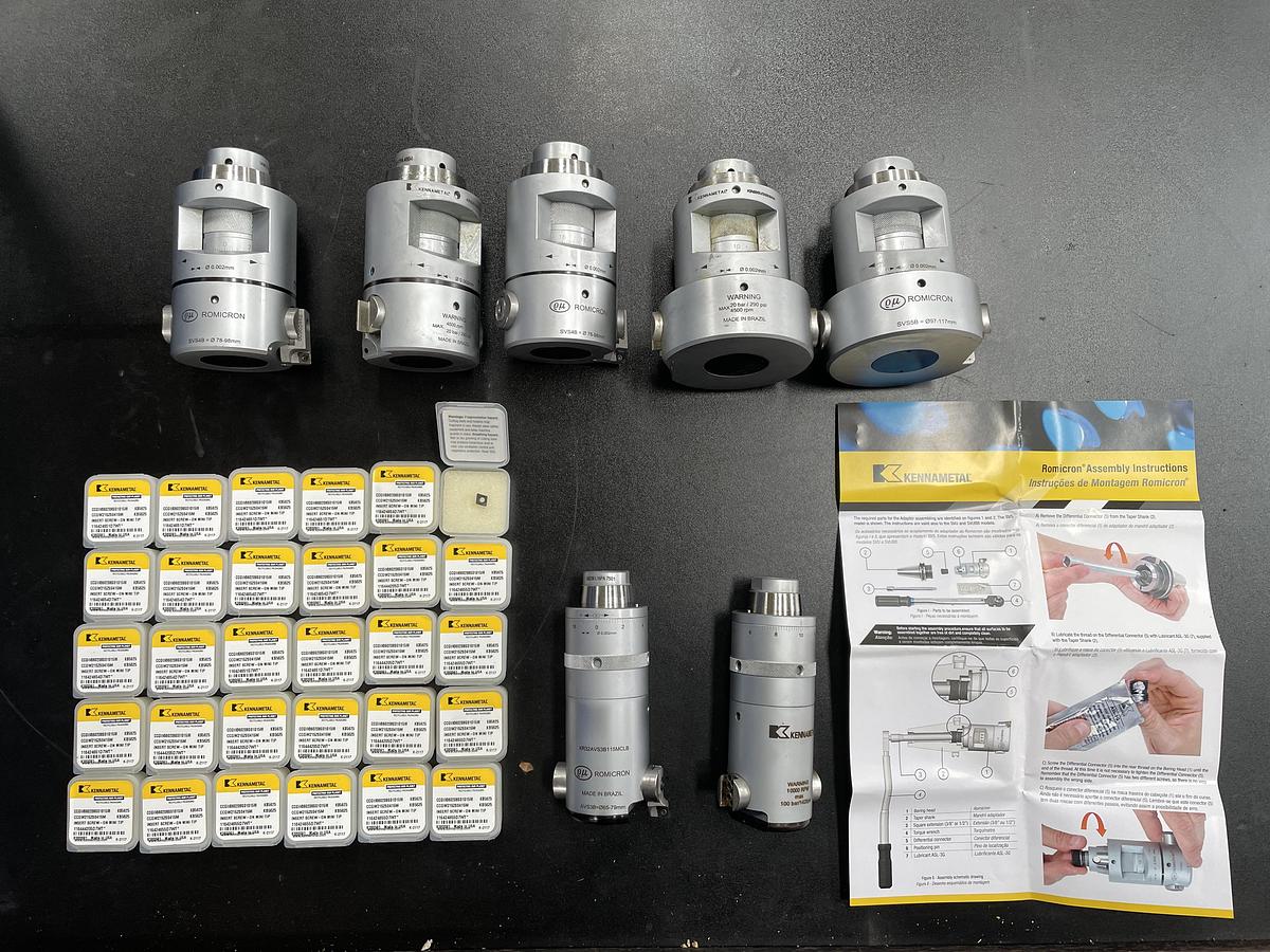 Used Outils de fraisage Kennametal, Seco , tête à aléser, trépan