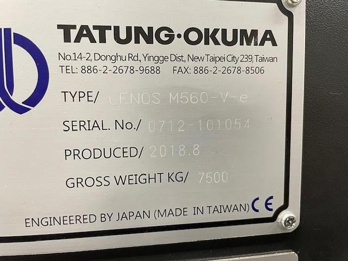 Used Okuma  Genos M560-V-e vertical machining center
