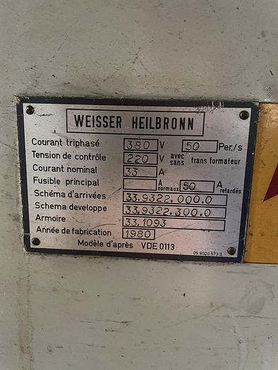 Used 1980 Weisser Heilbronn  VDE 0113