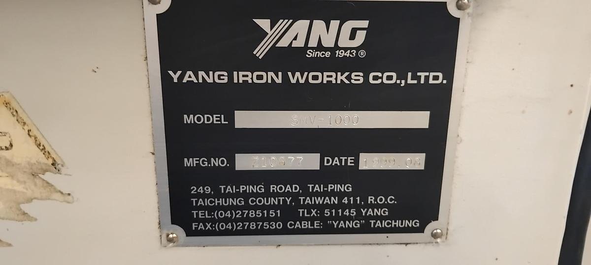Used Yang Eagle SMV 1000 - Fanuc Series O-MD