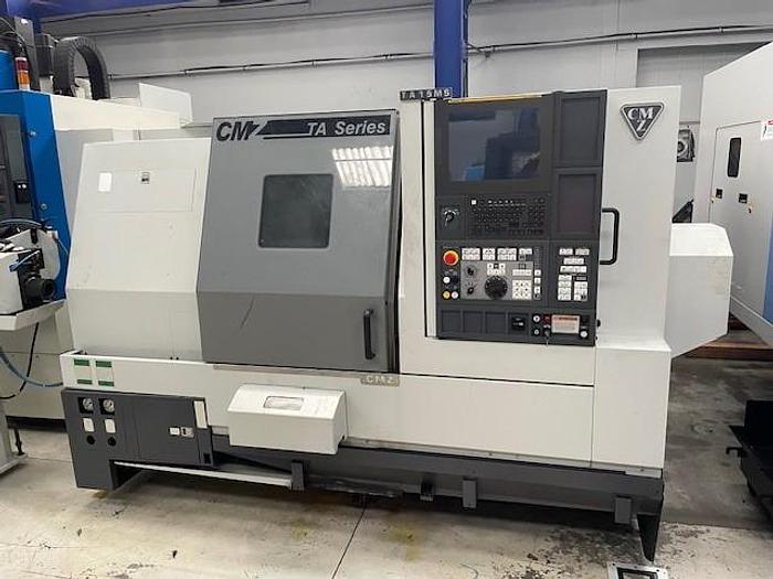 Used 2017 CMZ Type TA 15 MS - 640 CNC lathe turning machine - twin spindle