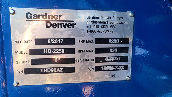 Used Gardner Denver HD 2250 Triplex Frac Pump