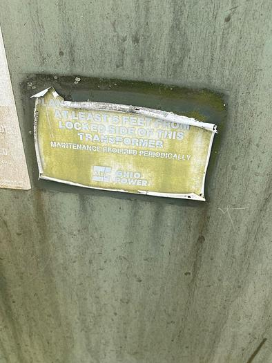 Used 1996 Cooper Power Systems 1000 KVA Transformer HV: 12470GY/7200 LV: 480Y/277