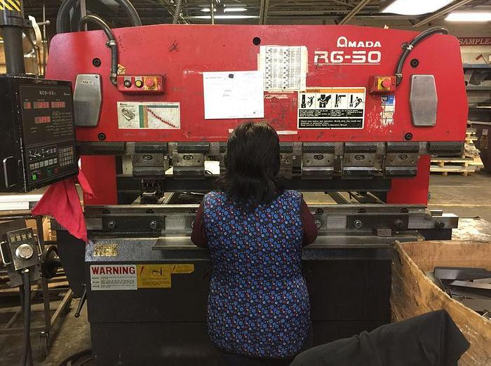 1998 55 Ton Amada RG-50 CNC Press Brake