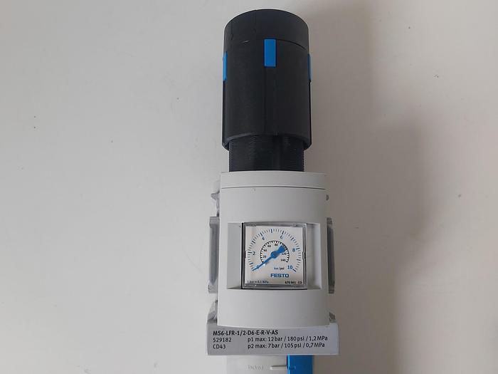 Filter und Druckregler, MS6-LFR-1/2-D6-E-R-V-AS, 529182, Festo neu