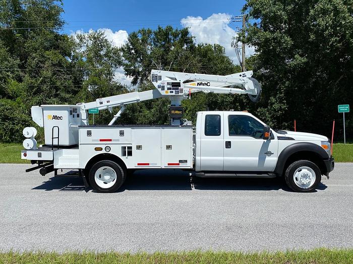 Used 2012 Ford F550 4x4 Extended Cab Altec AT40G 45ft Bucket Truck - P79210