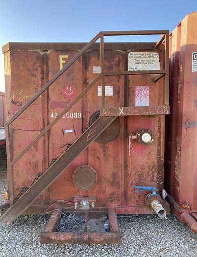 Used Dragon 500bbl Frac Tanks - 43x8.5x11, Corrugated Steel, V-bottom, Used Basic Refurb (2006)