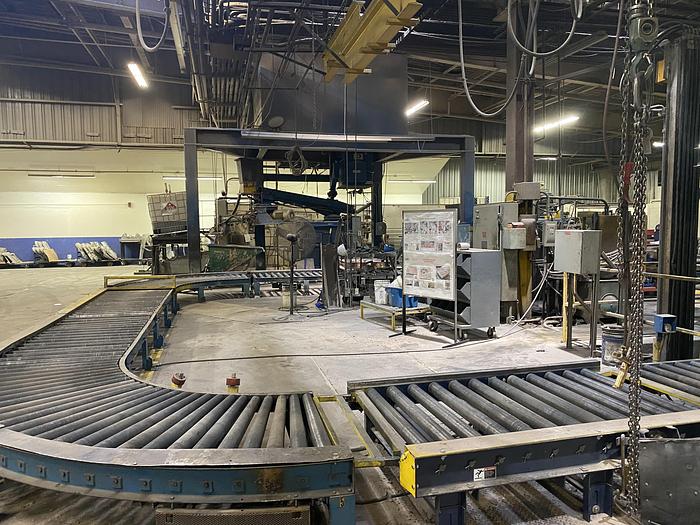 Used HYTROL POWER ROLLER CONVEYOR LOOP