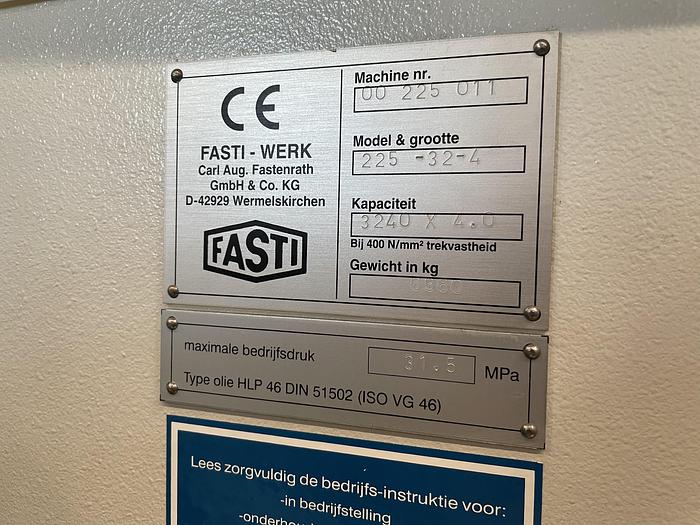 Gebruikt 2000 Fasti CNC zetbank (Verwacht)