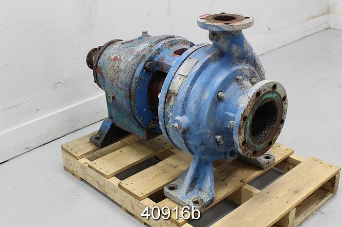 Used Goulds 3175 3x6x12, Iron Casing, 3-Vane SS Impeller #40916