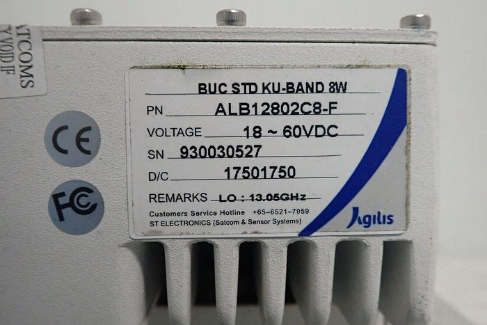 Used Agilis ALB128 Series Ku-Band BUC STD 8W Block-Up Converter ALB12802C8-F/AK