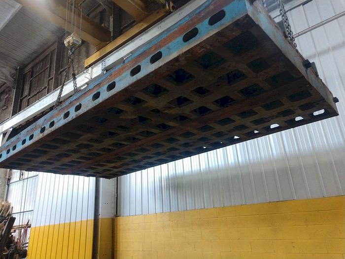 Used 288" x 96" x 12" T-Slotted Floor Riser Plate