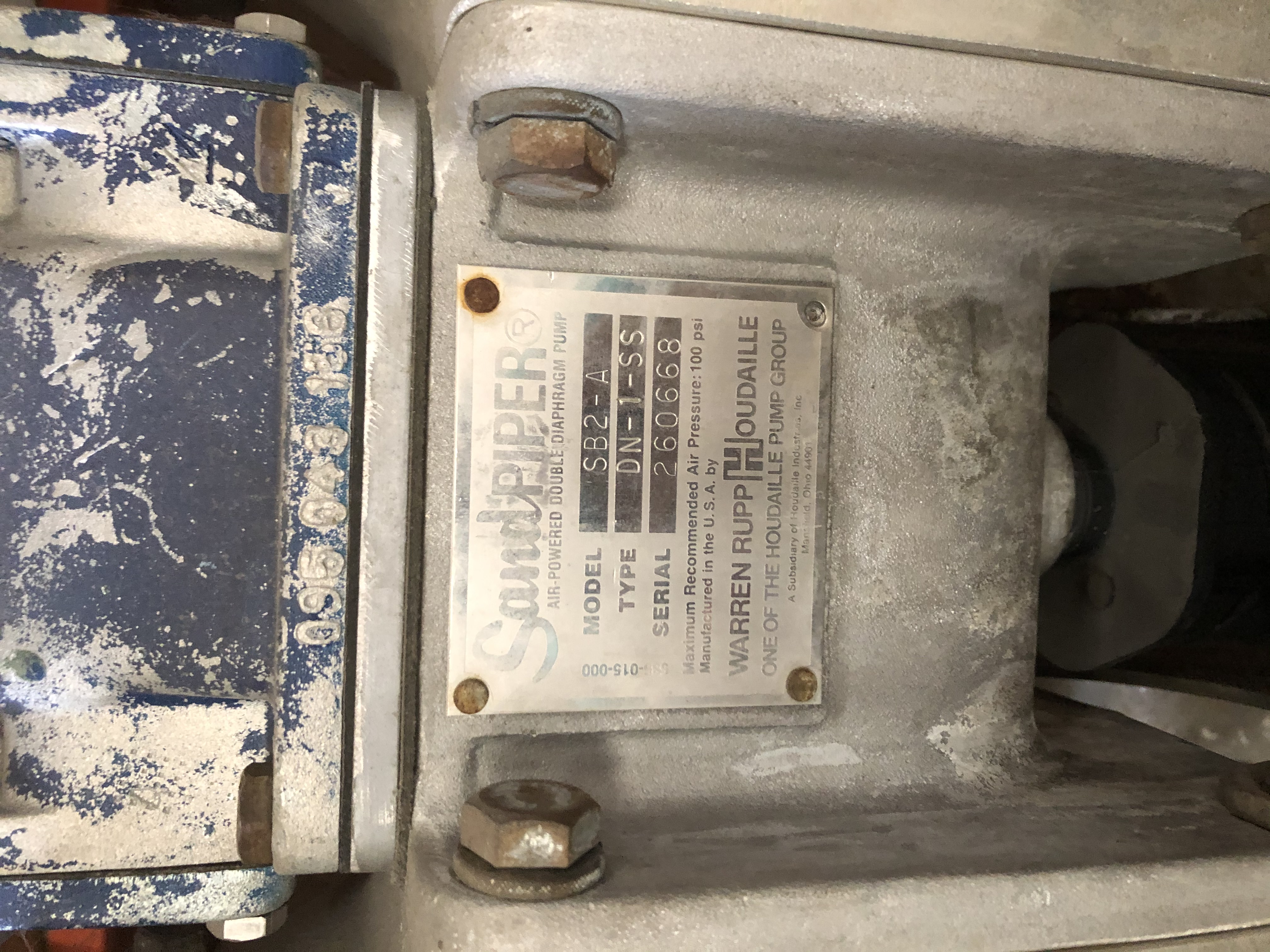 Used SANDPIPER SB2-A DIAPHRAGM PUMP