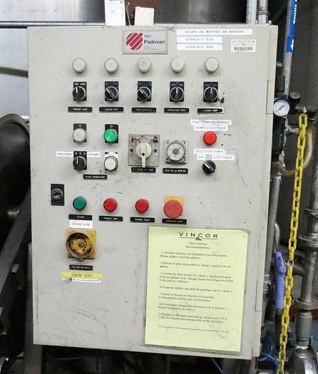 Used 27 in. x 59 in. PADOVAN ROTARY VACUUM DRUM FILTER – FROM WINE MFG (#9631)