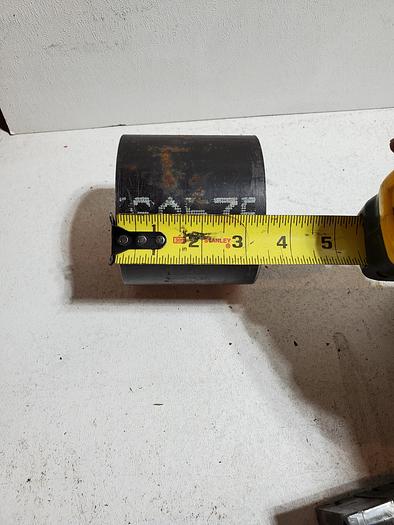 Used 4" Dia x 3.5" Steel Weld Socket Coupling Non-Certified New Old Stock (BRA2)