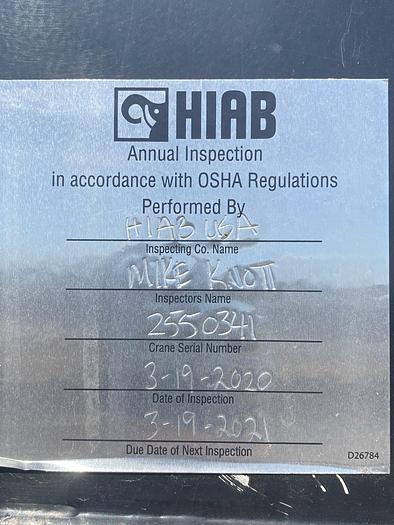 Used 2006 Sterling Flatbed Hiab Crane Truck