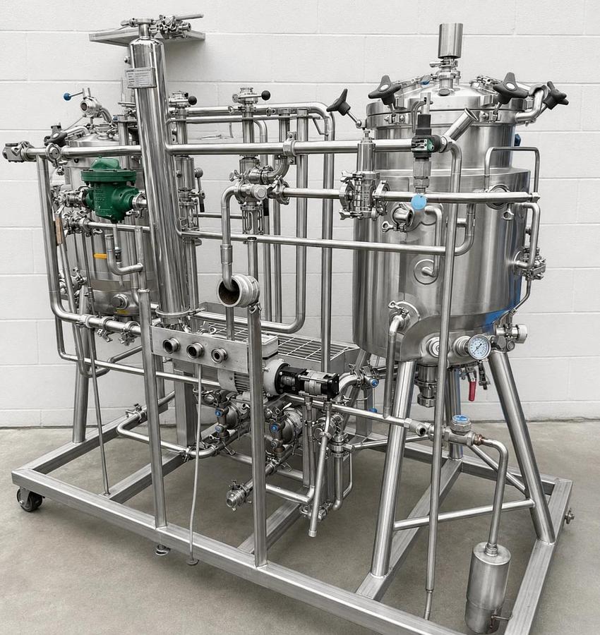 Used Pharmaceutical Biotech Processing Skid Abel & Lee Industries for Batch Processin