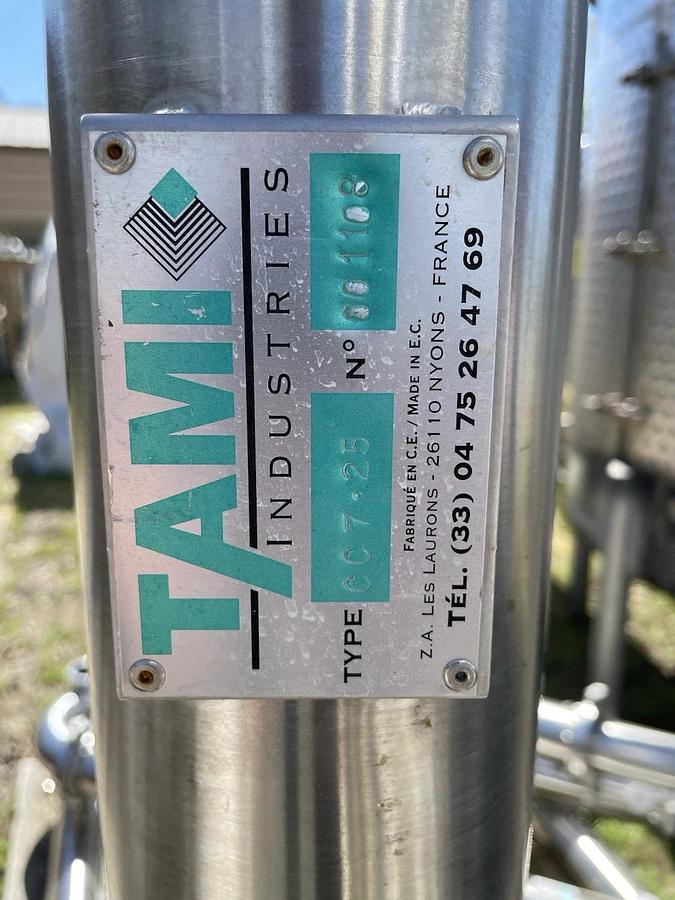 Used Tami Filtration Tubes Model Type Ceramic CC7.25 , 6 Tubes Plus Rack