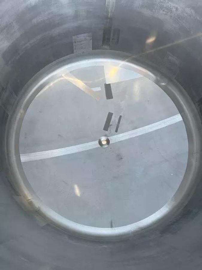 1000 Gallon 316L Stainless Steel Walker Jacketed Mix Tank Dish Bottom split lid