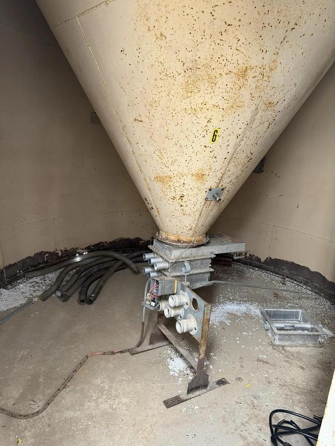 Used Pellet Resin Silo’s by Schuld Mfg , Model # 60-12 x 56 Vertical w/ Cone Bottom