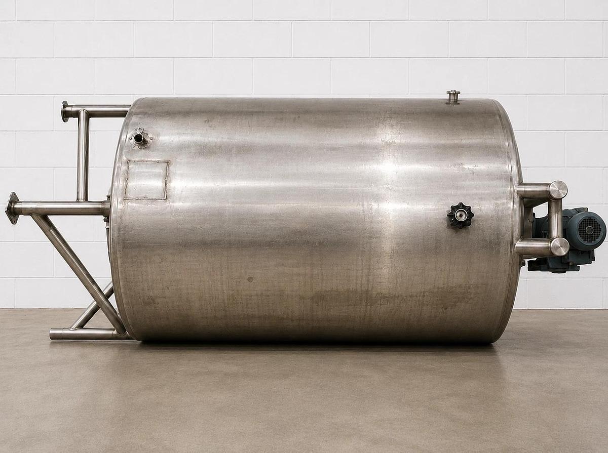 Used 4000 Gallon SS Cherry-Burrell Stainless Steel Dual Motion Mixing Processor Tank