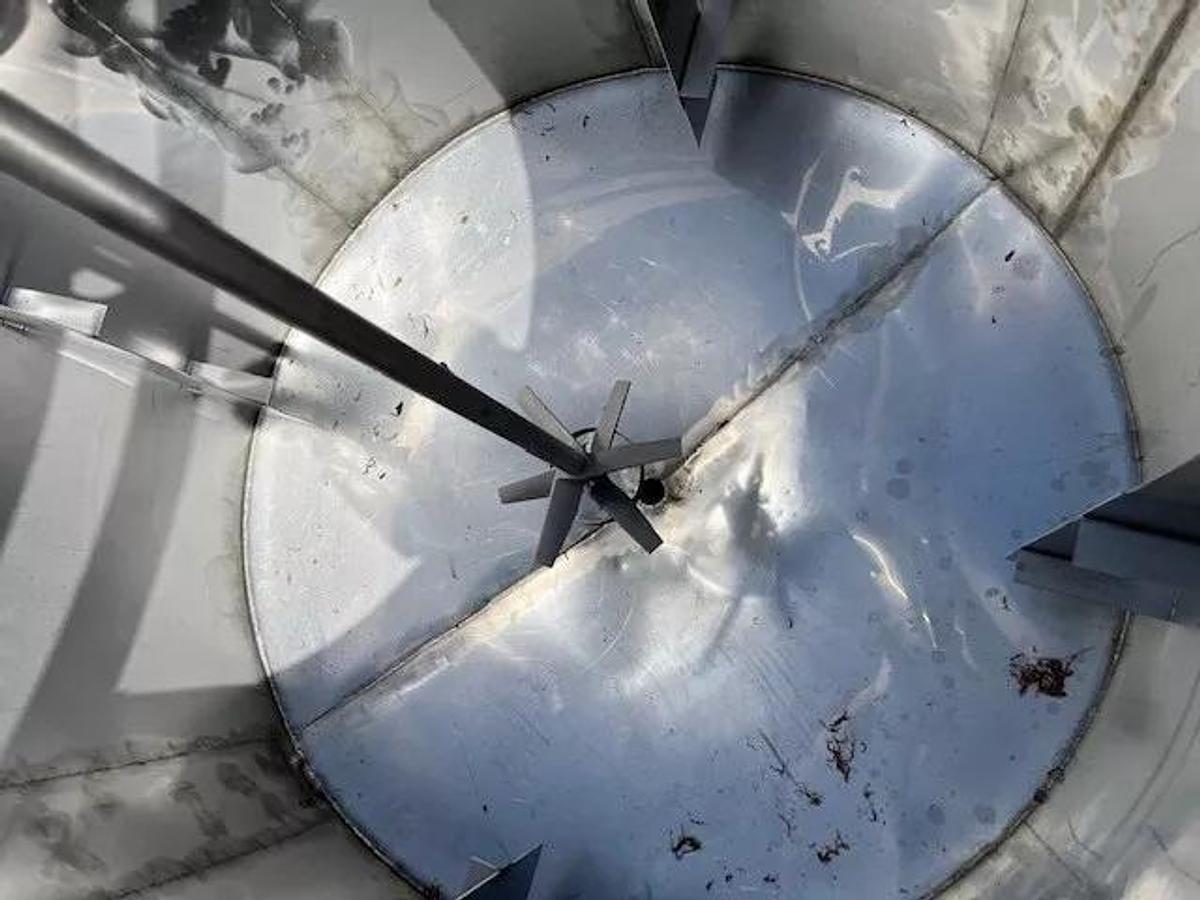 1000 Gallon 316L Stainless Steel Mix w Lightnin Tank Cone Bottom Open Top