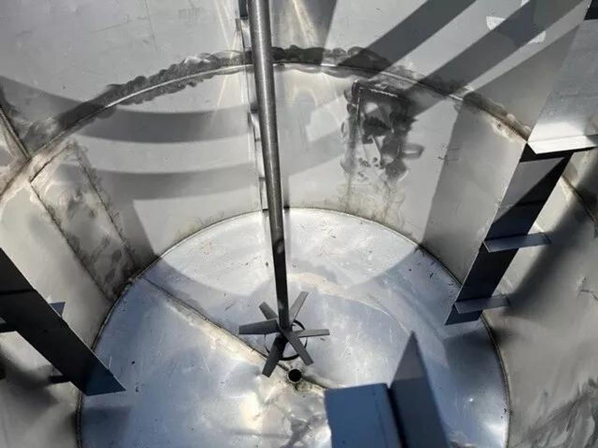 1000 Gallon 316L Stainless Steel Mix w Lightnin Tank Cone Bottom Open Top