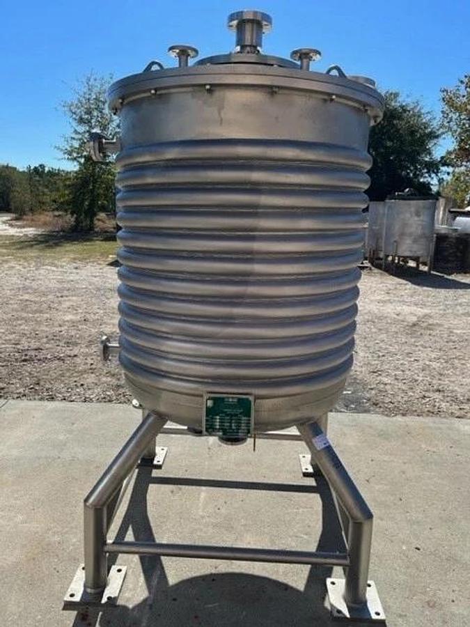 Eisenback 300 Gallon 75 HP Jacketed Stainless Steel High Shear Disperser Mixer
