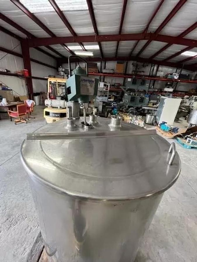 Used 100 Gallon LEE Jacketed 316 Stainless Steel Open Top w Lid Mix Tank