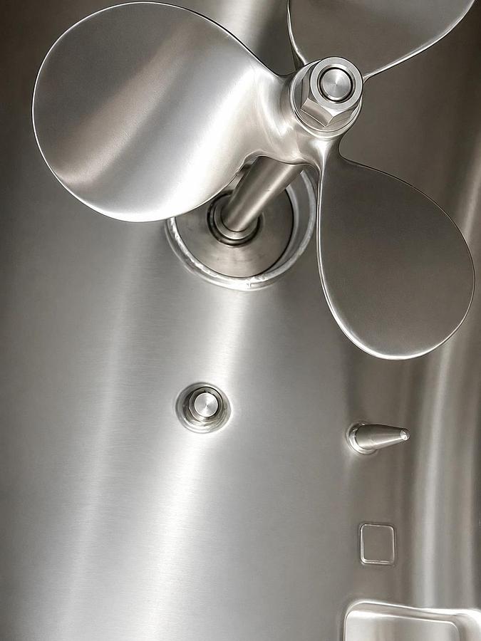 Used 2500 Gallon Vertical Jacketed Stainless Steel Mix Tank w/ 5 HP Agitator  4 avail