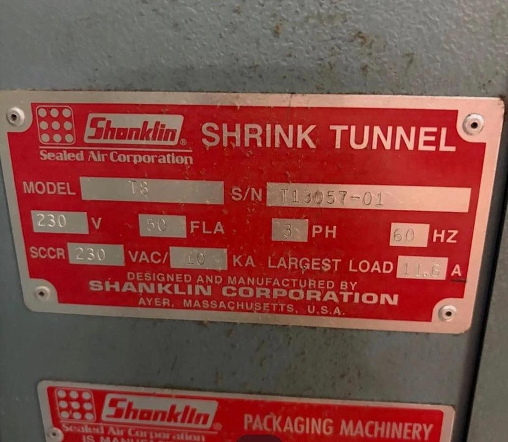 Automatic Bundler Sealer Weldotron Model 1209-OP w Shanklin T8 Shrink Tunnel Sys