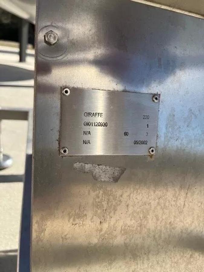 Used Incline Conveyor Stainless Steel Capmatic Elevator Hopper Food Grade