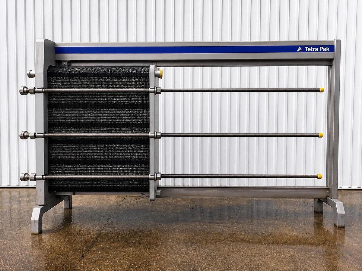Used Tetra Pak / Alfa Laval C10-SH Stainless Steel Plate Heat Exchanger 1660 SQ FT