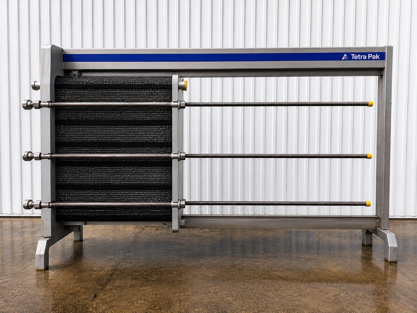 Used Tetra Pak / Alfa Laval C10-SH Stainless Steel Plate Heat Exchanger 1660 SQ FT