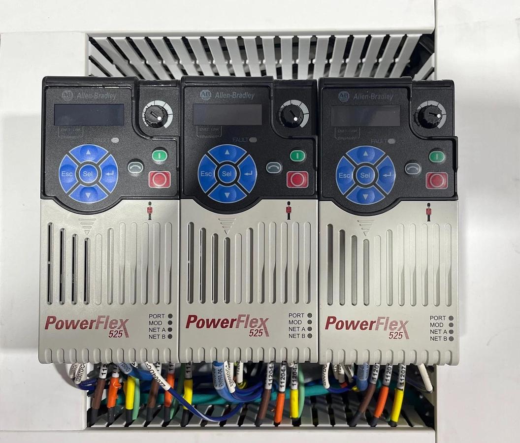 Used NEW Allen Bradley ControlLogix PLC PowerFlex 525 Stainless Hoffman Control Panel