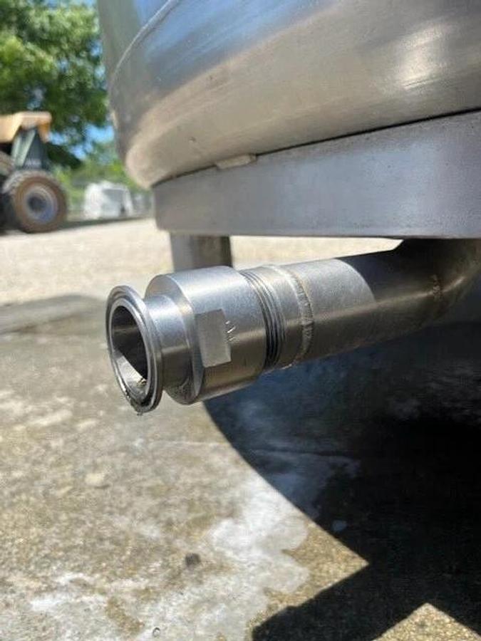 1500 Gallon Stainless Steel Jacketed Tanks Sanitary Open Top total of 6