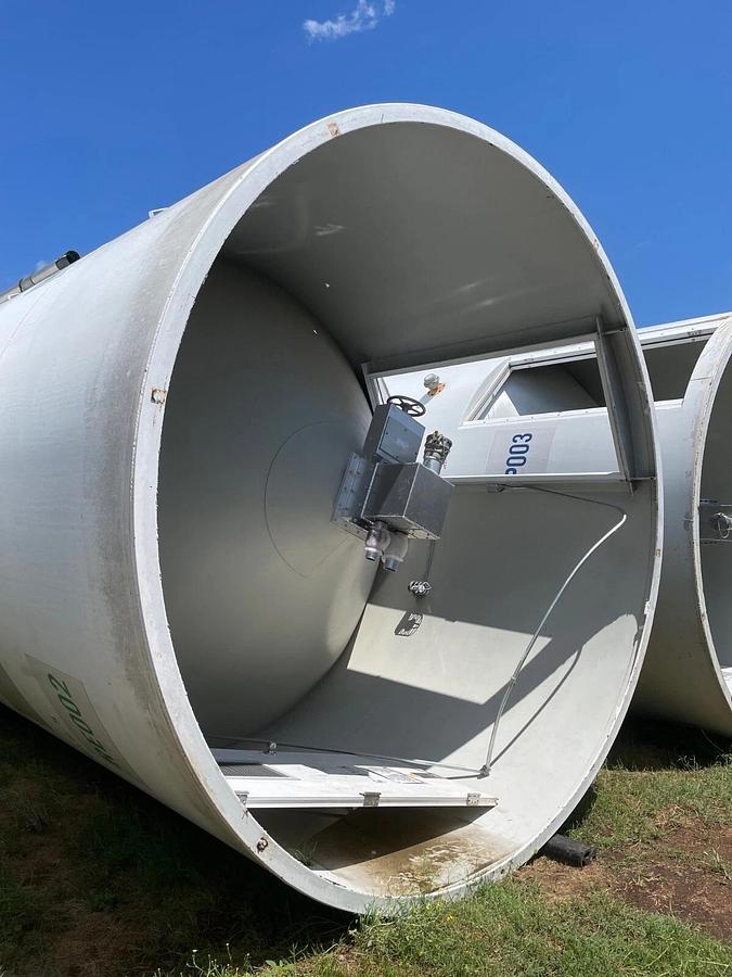 Used SILO PELLET RESIN SILO’S MFG BY CST STORAGE 12’ x 72  7000 cubic feet 4 availabl