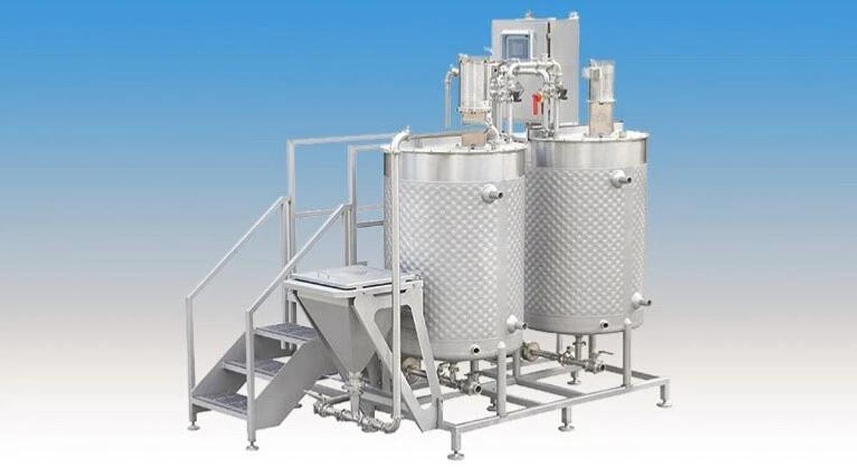 Used JBT CAT MEPSCO Brine Mix / Chill system 200/300 Gallon 2 tank setup Stainless