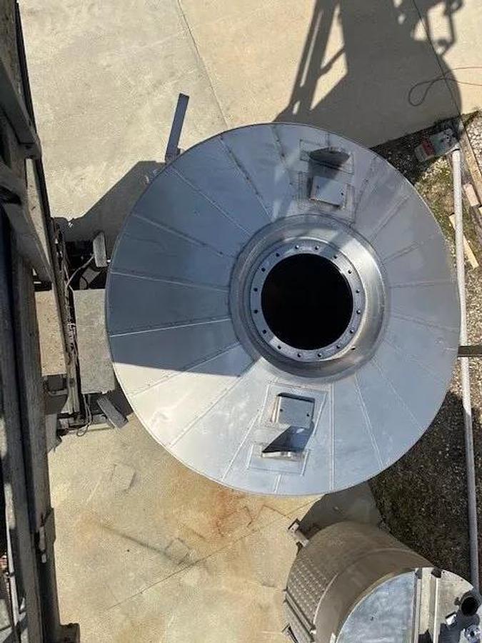 Used 1000 Gallon 4000 L 304 Stainless Steel Jacketed , Vacuum rated Tank Dish / Dome