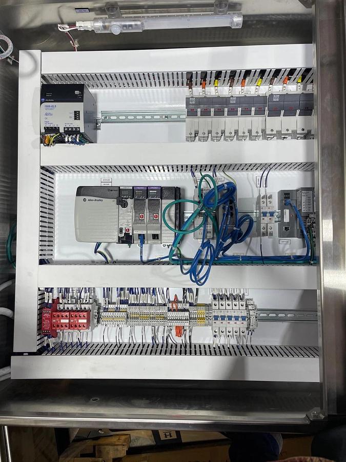 Used NEW Allen Bradley ControlLogix PLC PowerFlex 525 Stainless Hoffman Control Panel