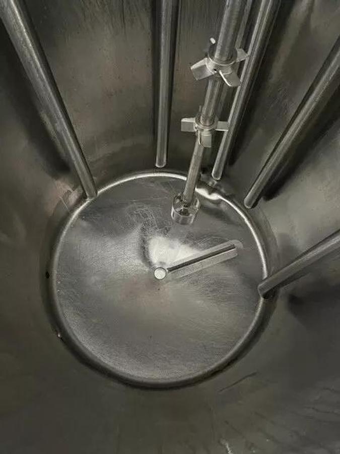 Used 200 Gallon Jacketed Stainless Steel Tank W High Shear Disperser Mixer 7.5 HP